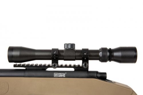 Specna Arms - Replika SA-S02 z lunetą i dwójnogiem - TAN