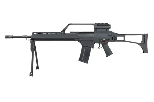 Karabinek ASG SRC DUAL POWER SR36E GB-301 z dwójnogiem i lunetą Czarny