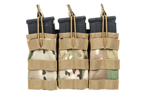 Potrójna ładownica typu Open na magazynki  M4 - Multicam