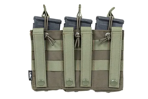 Potrójna ładownica typu Open na magazynki  M4 - olive