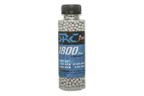 Kulki SRC 0.45g butelka 1800 sztuk Białe