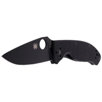 Nóż Spyderco Tenacious G-10 Black / Black Blade Plain (C122GBBKP)