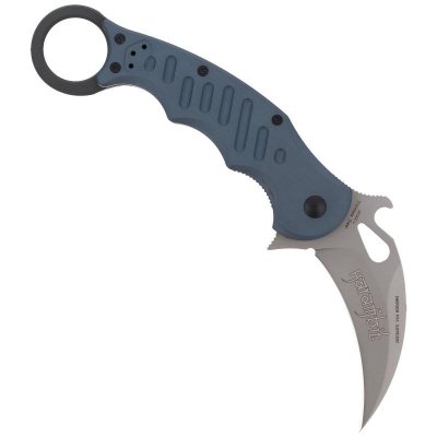 Nóż składany Fox Karambit w/ Emerson Wave Grey Aluminium, Bead Blasted N690Co (478)