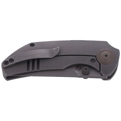 Nóż składany WE Knife Thug Gray Titanium, Gray Hand Rubbed CPM 20CV by Matt Christensen (2103B)