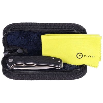 Nóż składany Civivi Mini Praxis Black G10, Satin D2 (C18026C-2)