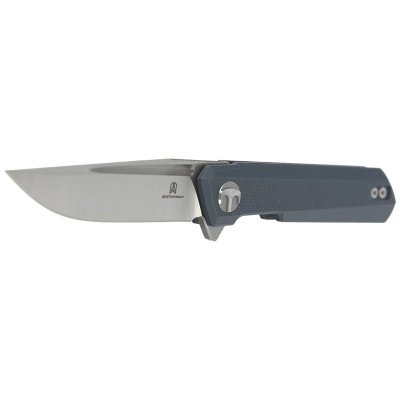 Nóż Bestechman Mini Dundee Grey G10, Stonewashed / Satin D2 by Ostap Hel (BMK03D)