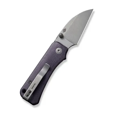 Nóż Civivi Baby Banter Wharncliffe Purple Canvas Micarta by Ben Petersen (C19068SC-2)
