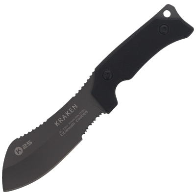 Nóż na szyję K25 Kraken Neck Knife Black G10, Titanium 7Cr17Mov