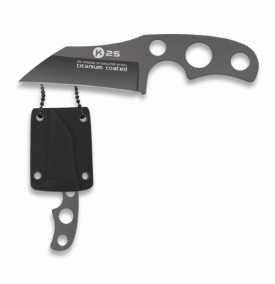 Nóż na szyję K25 RK-32330 Neck Knife Titanium Nakted, Titanium 7Cr17Mov