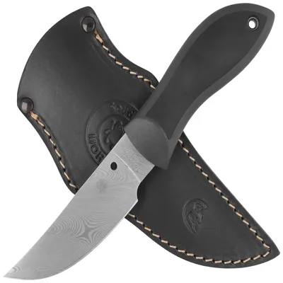 Nóż Spyderco Moran Upswept Sprint Run Black FRN / Kraton, Damascus by Bill Moran (FB01PGYD)