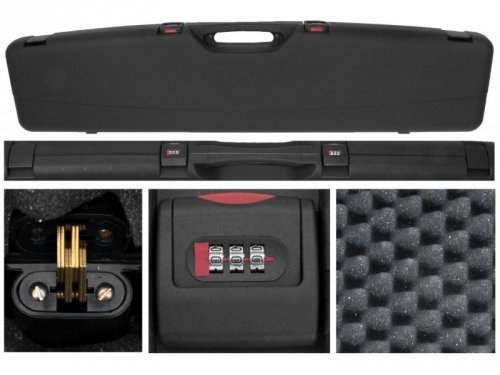 Kufer na bron Megaline 125x25x11cm czarny na szyfr