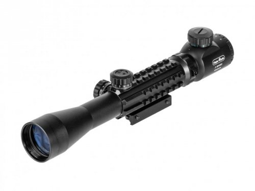 Luneta celownicza Vogler Premium 3-9x40 EG z podświetleniem, szynami i montażem