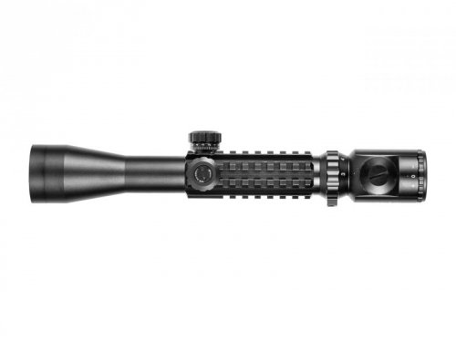 Luneta celownicza Vogler Premium 3-9x40 EG z podświetleniem, szynami i montażem