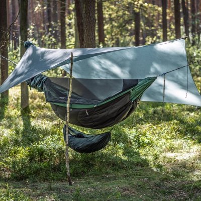 Tarp hamakowy Lesovik HEKSA - silver pine
