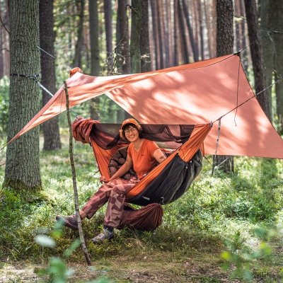 Tarp hamakowy Lesovik HEKSA - terra rosa