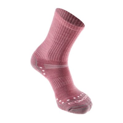 Skarpety Comodo Alpaca Merino wool Light Hiker STAL - różowe