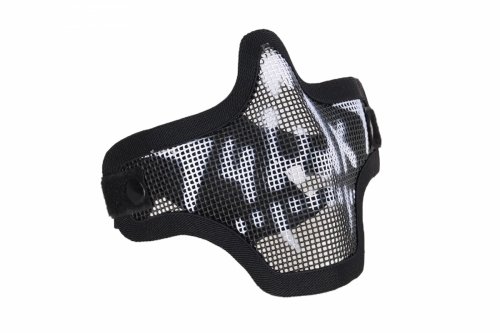 Maska typu Stalker z czaszką - Czarno-Biała