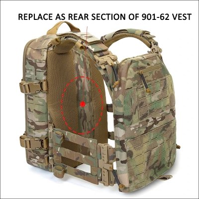 Plecak Molle Plate Carrier Bag for Tactical Vest - Multicam