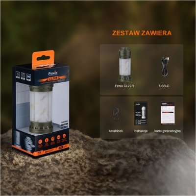 Latarka kempingowa CL22R - zielona