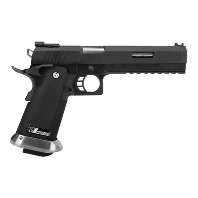 WE - Replika Hi-Capa 6 Force A Silver Barrel - Czarna