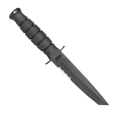 Nóż Ka-Bar 1255 - Short Tanto Black Serrated