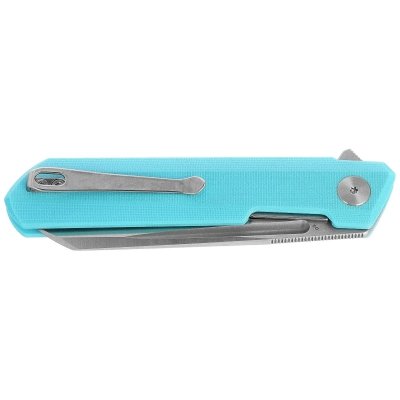 Nóż składany Bestechman Dundee Sheepfoot Light Blue by Ostap Hel (BMK09B)