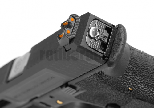 Replika GBB G-Force 17 Silver Barrel - czarna