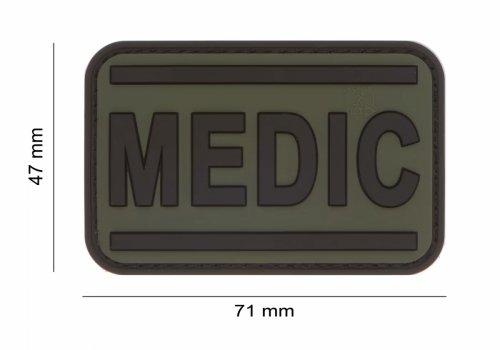 Naszywka - Medic Rubber Patch Green