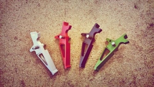 Język spustowy Speed Trigger do replik typu M4 (B) - czerwony
