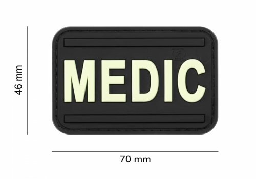 Naszywka - Medic Rubber Patch Blask