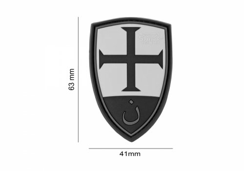 Naszywka - Crusader Shield Rubber Patch 