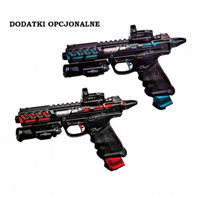 Konwersja CNC Upper Set FUKU-2 CUTOUT (Long) do AAP01/c - Black/Red