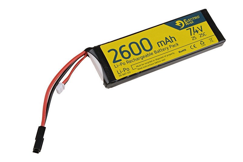ElectroRiver - Akumulator LiPo 7,4V 2600mAh 25C