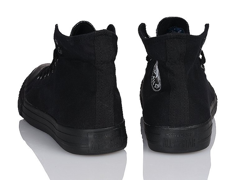 CONVERSE BUTY TRAMPKI DAMSKIE CHUCK TAYLOR CZARNE MONO WYSOKIE