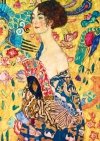 Puzzle 1000 Bluebird 60095 Gustav Klimt - Dama z Wachlarzem - 1918