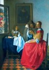 Puzzle 1000 Bluebird 60067 Vermeer - Dziewczyna z Kieliszkiem Wina - 1659
