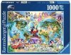 Puzzle 1000 Ravensburger 15785 Disney Mapa Świata