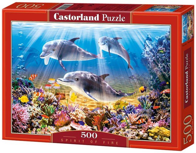 Puzzle 500 Castorland B-52547 Dolphins Underwater