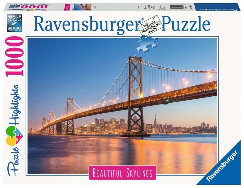 Puzzle 1000 Ravensburger 140831 San Francisco - Most