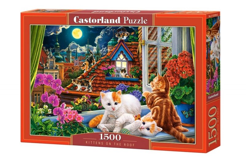 Puzzle 1500 Castorland C-152056 Kocięta na Dachu