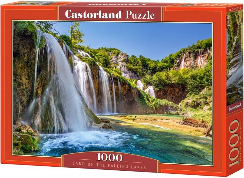 Puzzle 1000 Castorland 104185 Wodospad - Kraina Spadających Jezior