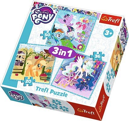 Puzzle 3w1 Trefl T-34843 My Little Pony - Radosne Dni Kucyków