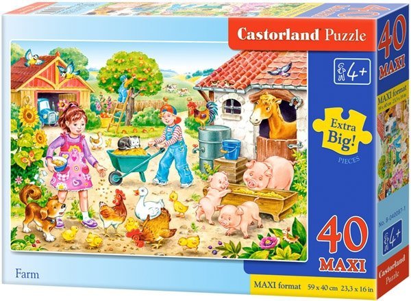 Puzzle 40 Maxi Castorland B-040087-1 Farma