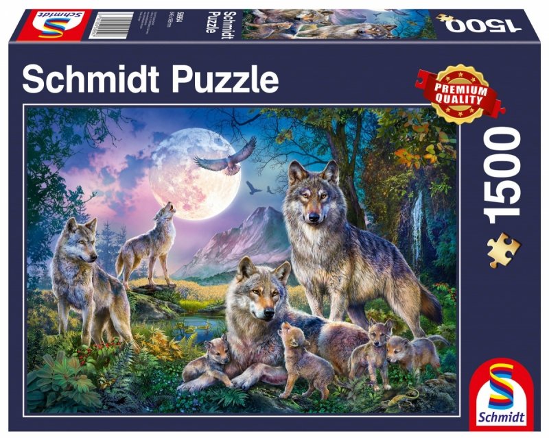 Puzzle 1500 Schmidt 58954 Rodzina Wilków