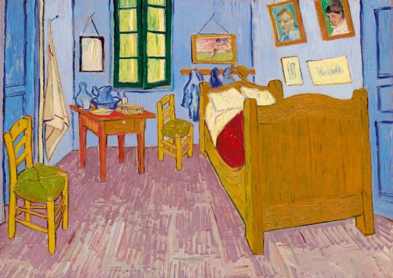 Puzzle 1000 Bluebird 60004 Vincent Van Gogh - Sypialnia w Arles - 1888
