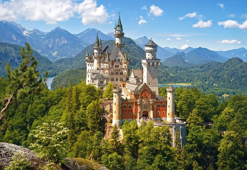 Puzzle 500 Castorland B-53544 View of the Neuschwanstein Castle