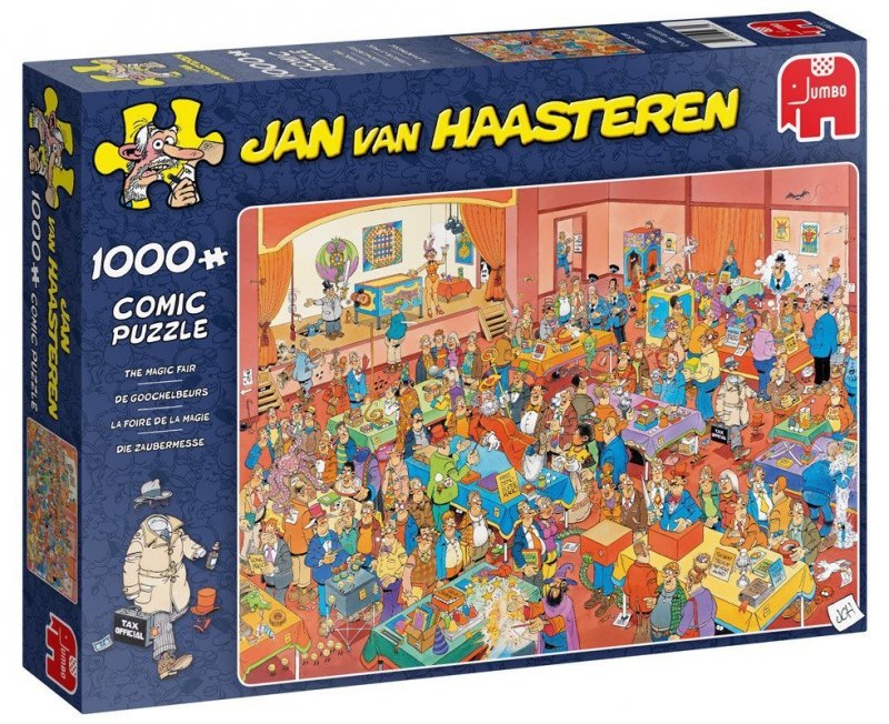 Puzzle 1000 Jumbo 19072 Jan van Haasteren - Pokazy Magicznych Sztuczek