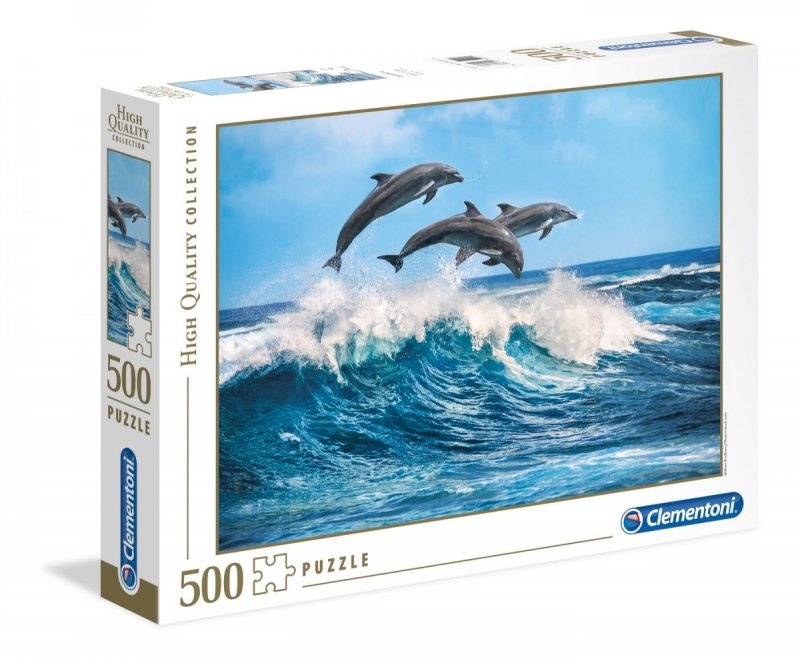 Puzzle 500 Clementoni 35055 Delfiny 