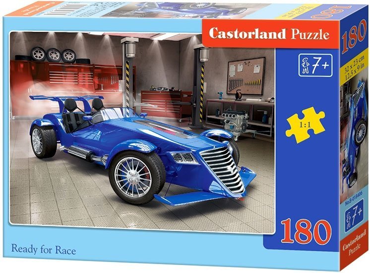 Puzzle 180 Castorland B-018406 Auto Niebieskie - Ready for Race
