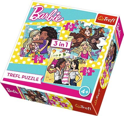 Puzzle 3w1 Trefl T-34827 Barbie - Prawdziwa Przyjażń